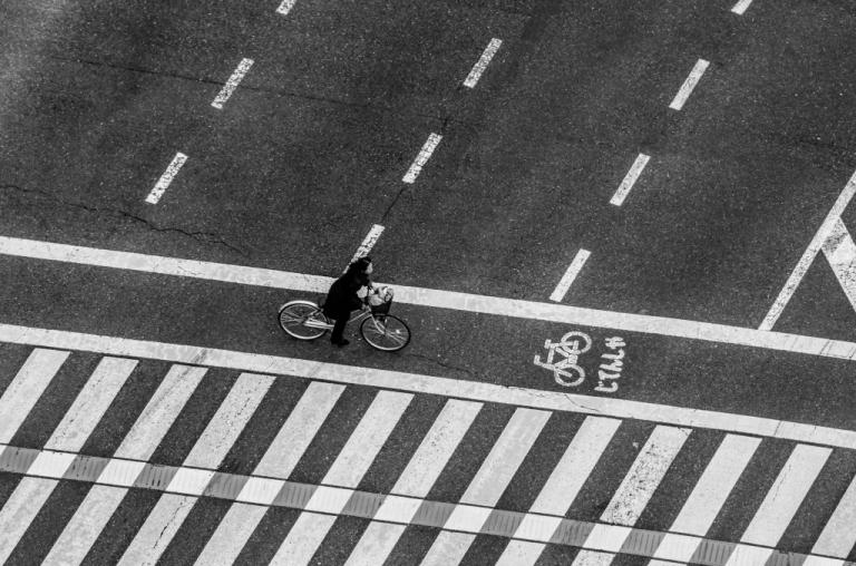 Photo of bicycle on the street