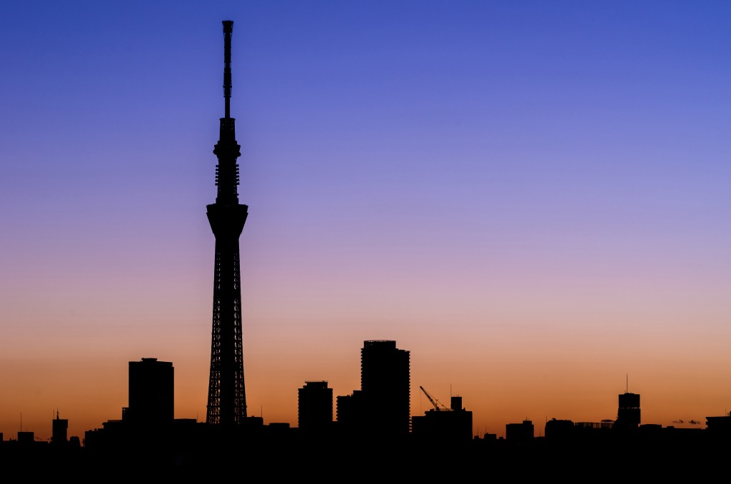 Tokyo Skytree silhouette
