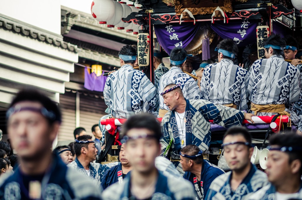 Men at the Narita Gion Matsuri