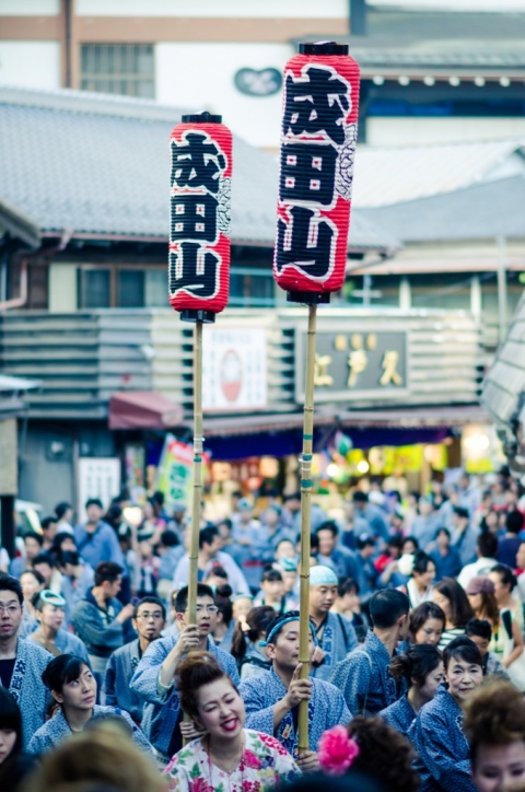 Lanterns at Narita Gion Matsuri
