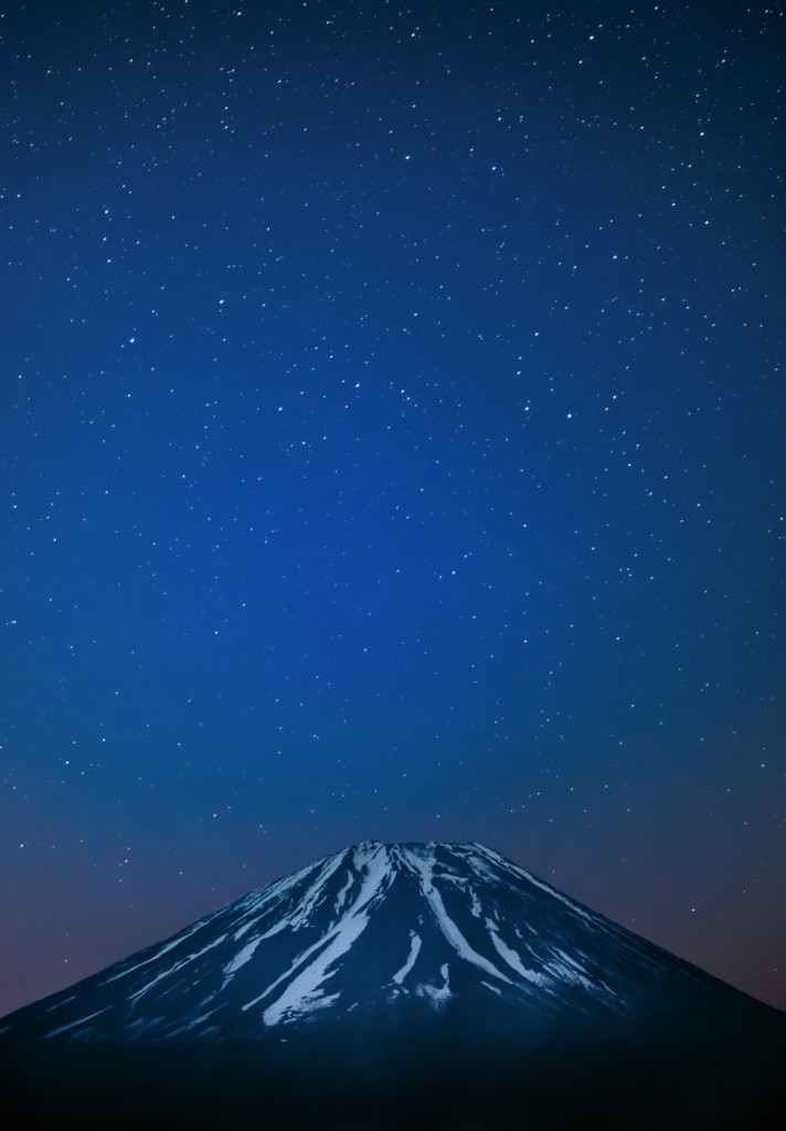 Mt Fuji and stars