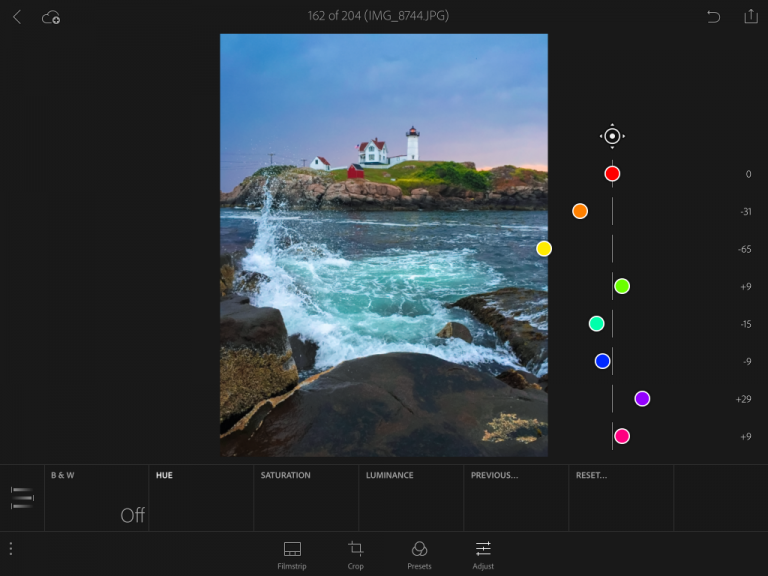 Lightroom Mobile iPhone app