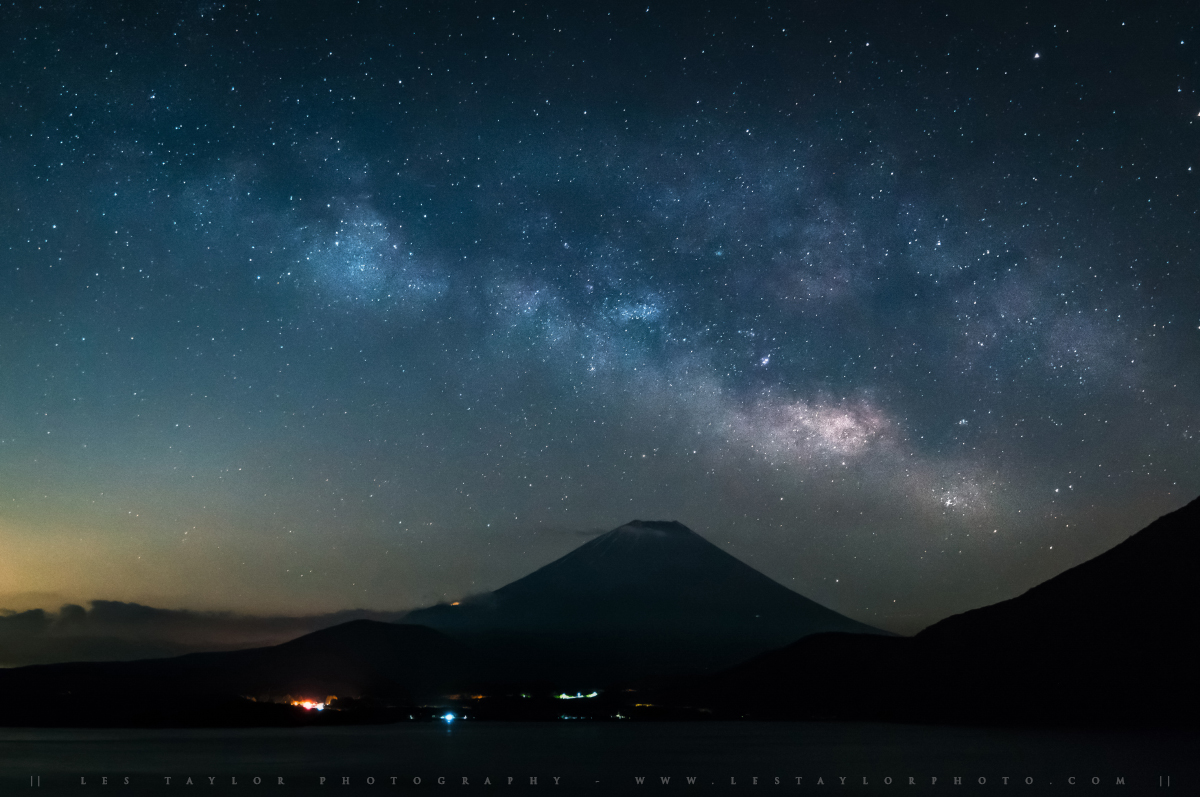 Photo of Milky Way and Mt Fuji